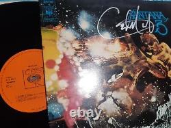 Carlos Santana Autographe Lp Vinyl Première Presse 3 Album Signé Concert En Direct Rare