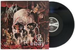Certificat d'authenticité de l'album South of Heaven signé par Slayer, preuve exacte de disque vinyle autographe