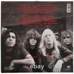 Certificat d'authenticité de l'album South of Heaven signé par Slayer, preuve exacte de disque vinyle autographe