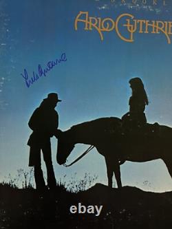 Chanteur Arlo Guthrie LP vinyle/disque album signé et autographié JSA COA (3)