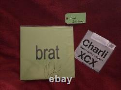 Charli XCX Brat LP Signé Autographié BLACK ICE + Guess / Breakers 7 pouces Vinyle