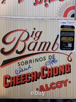 Cheech & Chong disque vinyle LP Big Bambu signé et dédicacé avec certificat d’authenticité JSA authentique