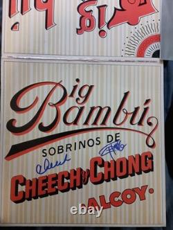 Cheech & Chong disque vinyle LP Big Bambu signé et dédicacé avec certificat d’authenticité JSA authentique