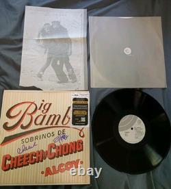 Cheech & Chong disque vinyle LP Big Bambu signé et dédicacé avec certificat d’authenticité JSA authentique