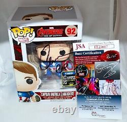 Chris Evans A Signé Captain America Unmasked Avengers Age Of Ultron Funko Pop Jsa