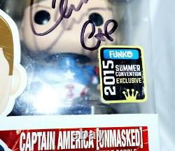 Chris Evans A Signé Captain America Unmasked Avengers Age Of Ultron Funko Pop Jsa