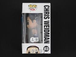 Chris Weidman a signé l'autocollant en vinyle Funko Pop! 03 UFC Fighter MMA BAS COA B