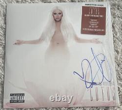 Christina Aguilera Lotus Vinyle LP signé Autographe Rare