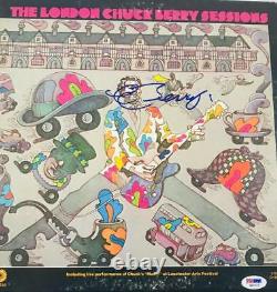 Chuck Berry A Signé Les Sessions De Londres Lp Vinyl Record Autographié Psa K12