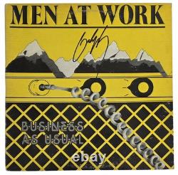 Colin Hay signé Men At Work Business as Usual album COA preuve vinyle autographié