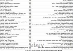 Collection de disques vinyles (x35) Hip Hop, Alt, Rock rares, limités, signés