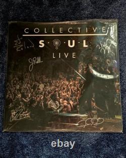 Collective Soul. 'Live'. Disque Vinyle LP 12 signé et autographe.