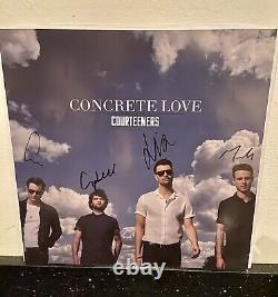 Courteeners Concrete Love White Vinyl Lp Avec Photo Signée