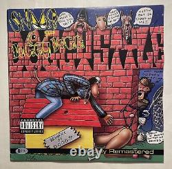 Couverture d'album vinyle Doggystyle signée par Snoop Dogg, autographe Beckett, auto, rap, BAS, LP
