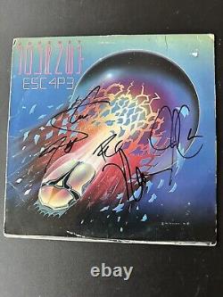 Couverture d'album vinyle signée 'Journey Signed Escape' enregistrée en LP autographié