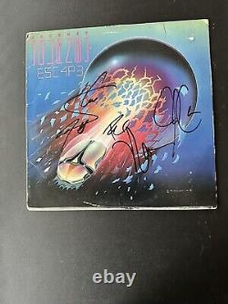 Couverture d'album vinyle signée 'Journey Signed Escape' enregistrée en LP autographié