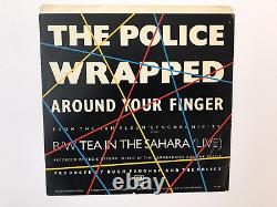 Couverture signée 45 - The Police - Sting - Andy Summers - Stewart Copeland - COA Autographe Wor