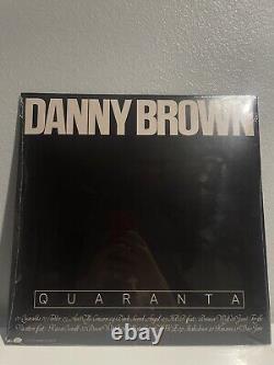 DANNY BROWN Quaranta Vinyle SIGNÉ / AUTOGRAFÉ LP Rouge LIVRAISON GRATUITE