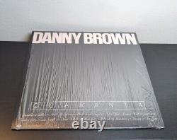 DANNY BROWN Quaranta Vinyle SIGNÉ / AUTOGRAFÉ Rouge LP ENVOIE MAINTENANT!