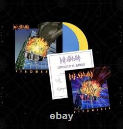 DEF LEPPARD Pyromania 40 Vinyle couleur 2LP et Certificat d'authenticité signé en main