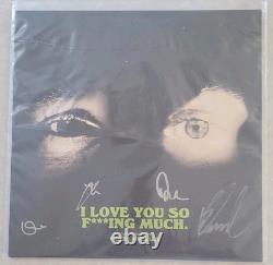 DISQUE VINYLE NOIR/BLANC ÉCLABOUSSURES SIGNÉ Glass Animals I Love You So FING Much