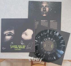 DISQUE VINYLE NOIR/BLANC ÉCLABOUSSURES SIGNÉ Glass Animals I Love You So FING Much