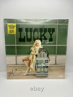 DISQUE VINYLE VERT LUCKY SIGNÉ ET AUTOGRAPHIE PAR MEGAN MORONEY