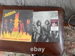 DOKKEN DISQUE VINYLE AUTOGRAPHE SIGNÉ SOUS VERROU ET CLEF Don Dokken et Jeff