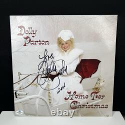 DOLLY PARTON Vinyle LP Album 'Home For Christmas' Signé Autographié Avec COA HOLO