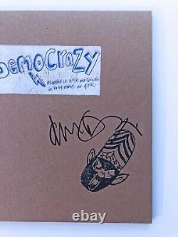 Damon Albarn Democrazy 2x Lp Vinyle Disque D’image Signé Par Damon Blur Gorillaz