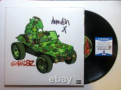 Damon Albarn Signé Autographié Gorillaz Vinyle Album Proof Beckett Bas C