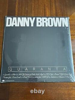 Danny Brown Quarante Vinyle SIGNÉ / AUTOGRAPHIÉ LP Rouge EN MAIN