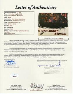 Dave Grohl Pat Smear Signé Autographe Album Vinyl Record Mtv Unplugged Jsa Coa