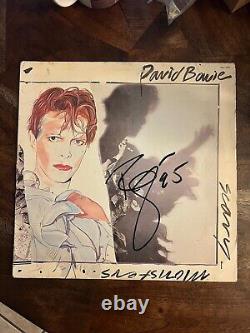 David Bowie Vinyle LP signé Scary Monsters Super Creeps Disque autographié