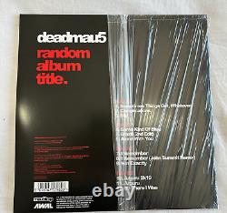 Deadmau5 Amoeba Album Titre Aléatoire Vinyle Rouge Signé Prévente EDM Autographié