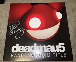Deadmau5 Titre d'Album Aléatoire Vinyle Rouge LP disque amoeba DÉDICACÉ / SIGNÉ