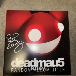 Deadmau5 Titre d'Album Aléatoire Vinyle Rouge LP disque amoeba DÉDICACÉ / SIGNÉ