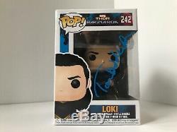 Dédicacée Funko Pop Marvel Thor Loki Ragnarok Tom Hiddleston