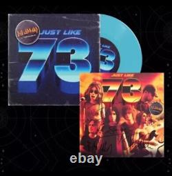 Def Leppard JUST LIKE 73 EXCLUSIVE BLUE VINYL 7 + IMPRIMÉ SIGNÉ CONFIRMÉ
