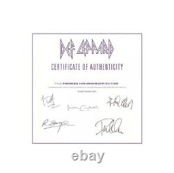 Déf Leppard Pyromania INSERT signé Autographié COA 40ème Édition Limitée Vinyle 2LP EN MAIN