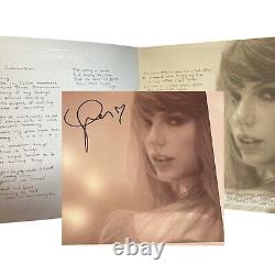 Département des poètes torturés de Taylor Swift Vinyle Photo signée AVEC cœur (RARE!)