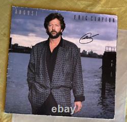Disque Vinyle 12' Signé Eric Clapton Autographié Août 1986 Guitare Rock Anglais