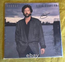 Disque Vinyle 12' Signé Eric Clapton Autographié Août 1986 Guitare Rock Anglais
