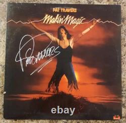 Disque Vinyle Album Makin' Magic Signé/autographié par Pat Travers + Mediator de Guitare