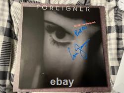 Disque Vinyle Foreigner Signé par Lou Gramm avec Certificat d'Authenticité Acoa Hof 24 Jsa