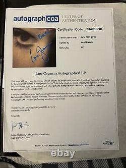 Disque Vinyle Foreigner Signé par Lou Gramm avec Certificat d'Authenticité Acoa Hof 24 Jsa