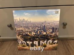 Disque Vinyle LP Autographié par Ice Cube Bande Originale du Film Compton Rare en Personne Nwa