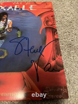 Disque Vinyle LP Rare Autographié par Steve Vai, Guitare Flexible Whitesnake