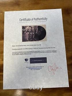 Disque Vinyle Noir Signé par Dierks Bentley avec Lettre de Certificat d'Authenticité