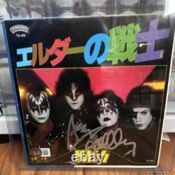 Disque Vinyle Original Autographié KISS Polystar Japonais Signé Musique Ace Freley